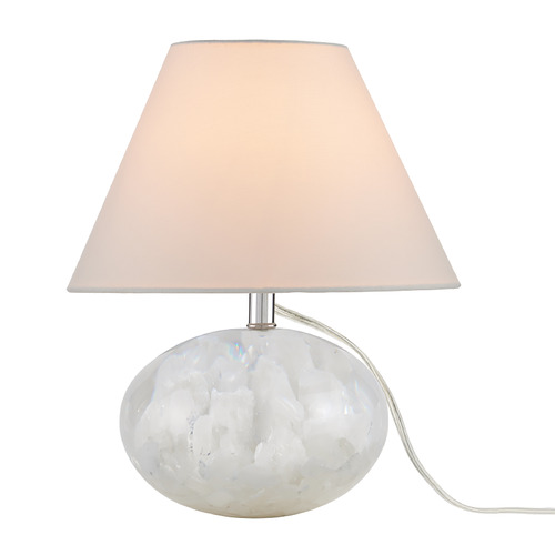 Currey and Company Odette Clear Table Lamp with Empire Shade