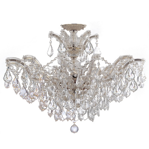 Crystorama Lighting Maria Theresa Polished Chrome Semi-Flushmount Light