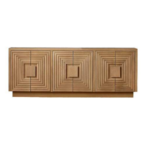 Currey and Company Morombe Washed Oak Curio Cabinet