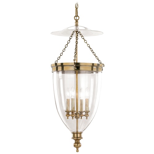 Hanover Pendant in Aged Brass by Hudson Valley Lighting