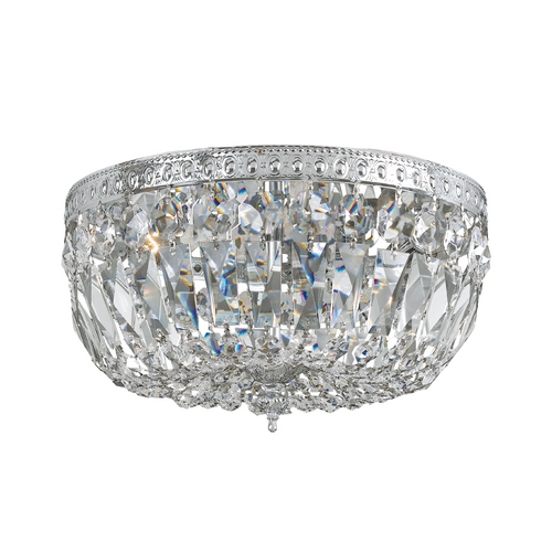 Crystorama Crystal Semi-Flush Mount in Polished Chrome by Crystorama Lighting