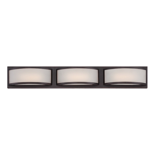Modern LED Bathroom Light in Georgetown Bronze by Nuvo Lighting