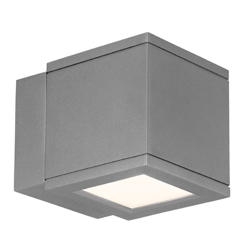 WAC Lighting Rubix Graphite LED Outdoor Wall Light by WAC Lighting WS-W2504-GH