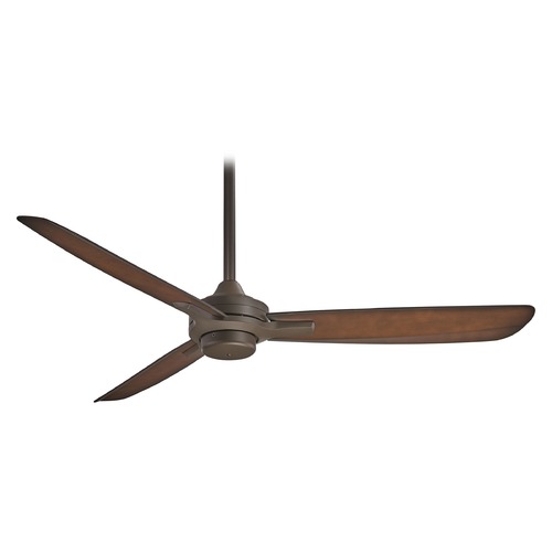 Rudolph 52-Inch Fan in Oil Rubbed Bronze Tobacco Blades by Minka Aire