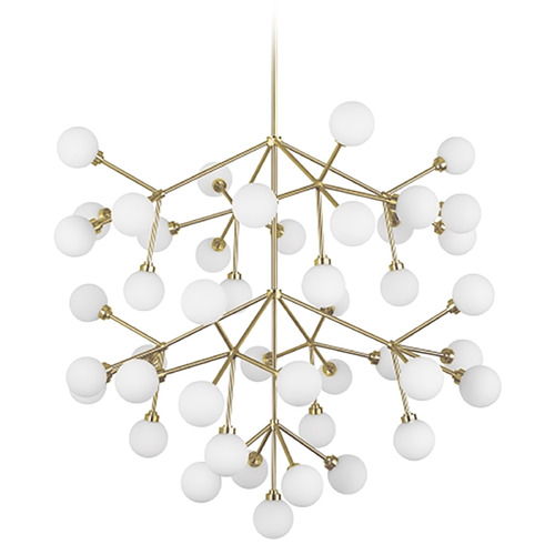 Sean Lavin Mara Grande LED Chandelier in Brass by Visual Comfort Modern