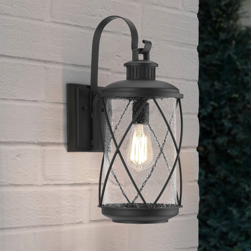 Hollingsworth Black Medium Outdoor Wall Light by Progress Lighting