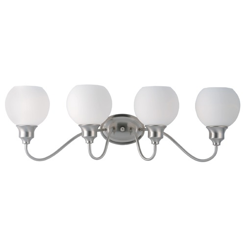 Maxim Lighting Ballord Satin Nickel Bathroom Light by Maxim Lighting 1114SWSN