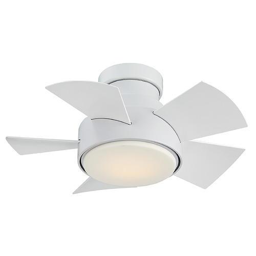 Modern Forms by WAC Lighting Vox 26-Inch LED Smart Fan in Matte White by Modern Forms FH-W1802-26L-MW