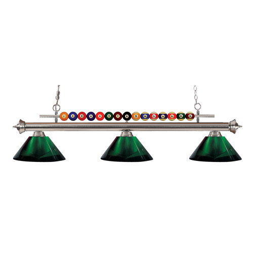 Z-Lite Shark Brushed Nickel Billiard Light by Z-Lite 170BN-ARG