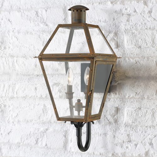 Rue De Royal Industrial Bronze Outdoor Wall Light by Quoizel Lighting