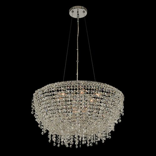Massimo 23-Inch Pendant in Polished Chrome by Allegri Crystal