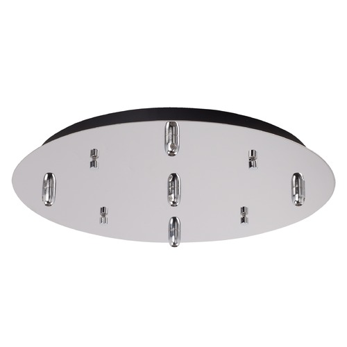 Multi-Port Canopy Chrome Ceiling Adaptor by Kuzco Lighting