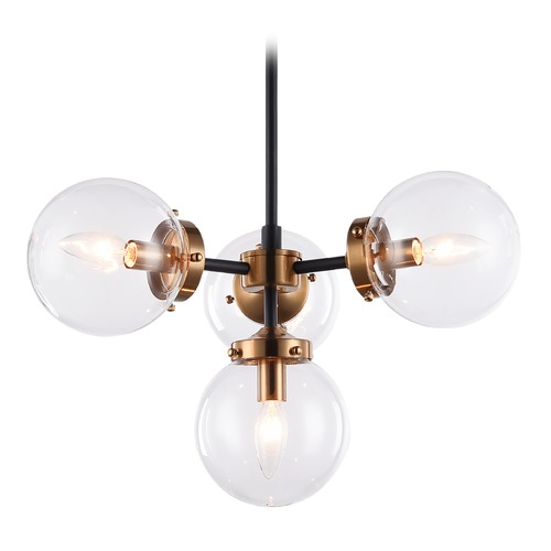 Maru Aged Gold Pendant by Matteo Lighting