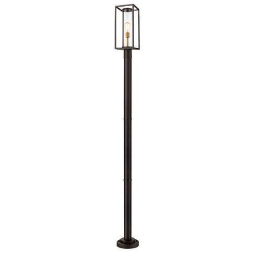 Z-Lite Dunbroch Deep Bronze & Outdoor Brass Post Light by Z-Lite 584PHMR-567P-DBZ