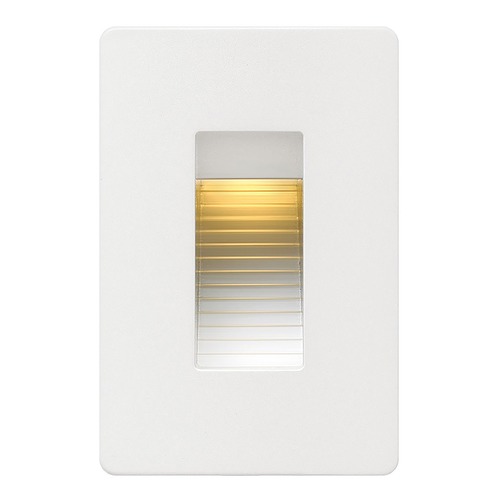 Hinkley Luna 120V LED Vertical Step Light in Satin White by Hinkley Lighting 58504SW3K