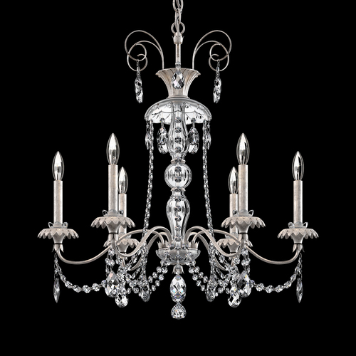 Helenia Antique Silver Crystal Chandelier by Schonbek Lighting
