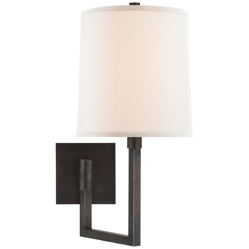 Visual Comfort Signature Collection Barbara Barry Aspect Small Convertible Sconce in Bronze by Visual Comfort Signature BBL2028BZL