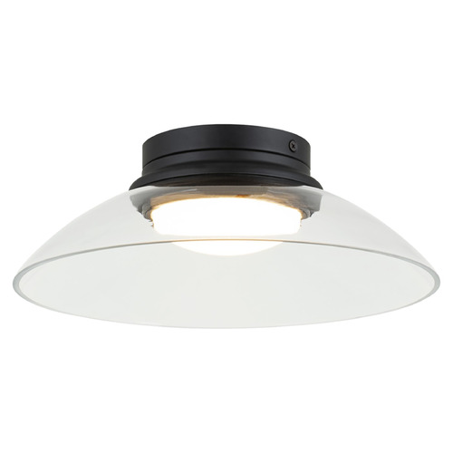 Matteo Lighting Luna Matte Black LED Flushmount Light