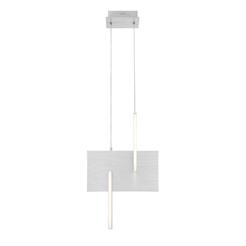 Coburg 23-Inch LED Pendant in Anodized Silver by Eurofase Lighting
