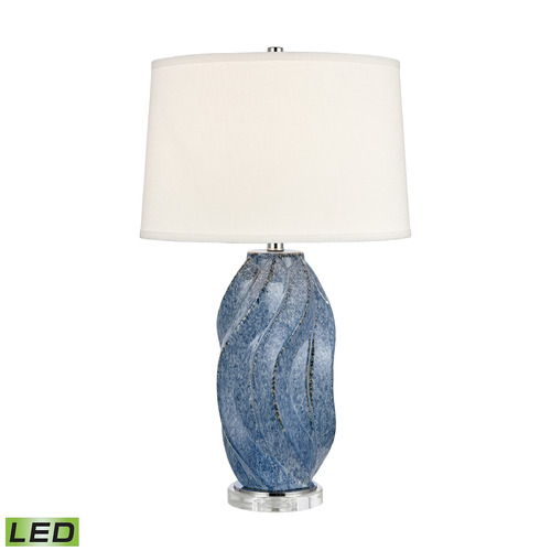 Elk Lighting Elk Lighting Blue Swell Blue & Clear LED Table Lamp with Empire Shade S0019-9538-LED