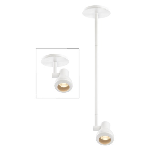Recesso Lighting by Dolan Designs Track Head Adjustable Monopoint - White - GU10 Base TR0311-WH