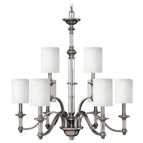 Hinkley Sussex 9-Light Chandelier in Brushed Nickel by Hinkley Lighting 4798BN