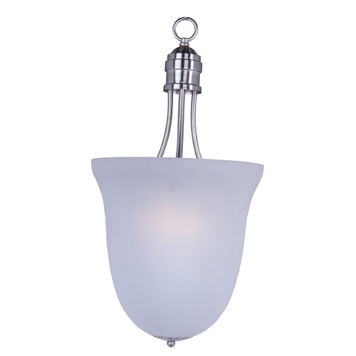 Logan Satin Nickel Pendant by Maxim Lighting