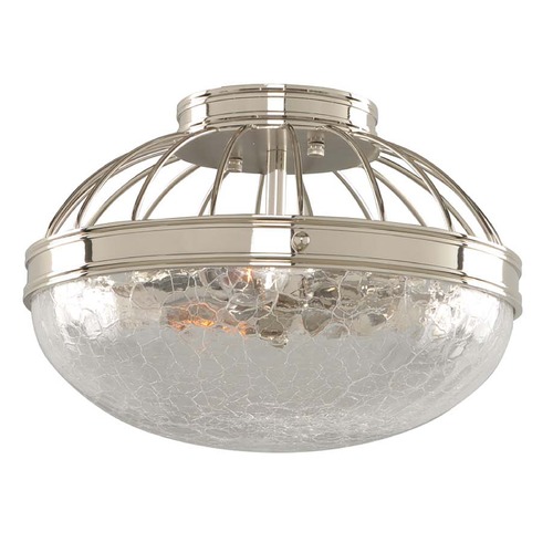 Kalco Lighting Montauk Polished Nickel Flush Mount Light by Kalco Lighting 311340PN