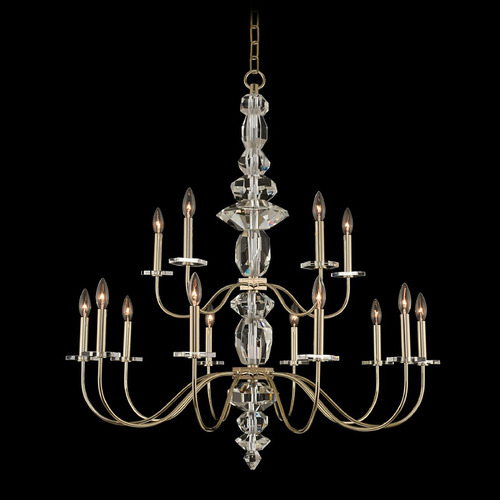 Allegri Crystal Bolivar Champagne Gold Chandelier