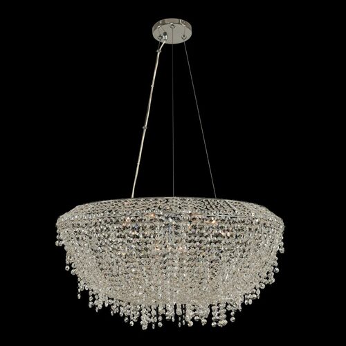 Massimo 29-Inch Pendant in Polished Chrome by Allegri Crystal