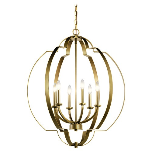 Kichler Lighting Voleta 22.75-Inch Natural Brass Pendant by Kichler Lighting 42139NBR