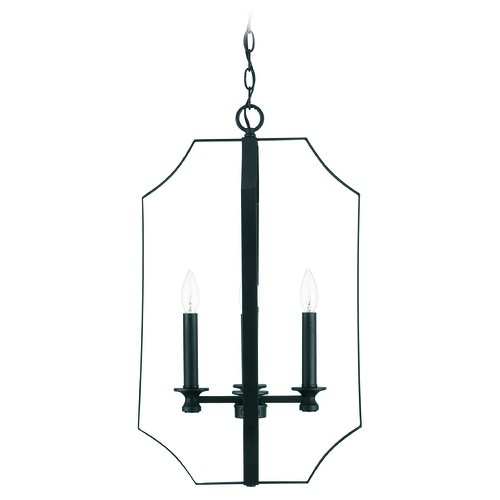 HomePlace by Capital Lighting HomePlace Myles Matte Black 4-Light Pendant Light with 540942MB