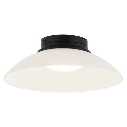 Matteo Lighting Luna Matte Black LED Flushmount Light
