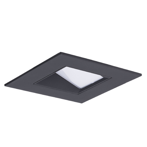 WAC Lighting 4-Inch FQ Downlights Black LED Recessed Trim by WAC Lighting R4FSWT-935-BK