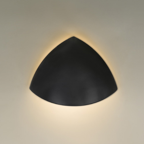 Cirrus LED Outdoor Wall Light in Black by Besa Lighting