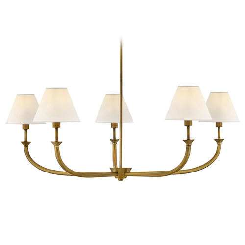 Greta Heritage Brass LED Chandelier by Hinkley Lighting