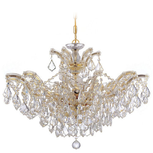 Crystorama Lighting Maria Theresa Gold Crystal Chandelier