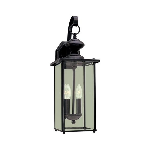 Generation Lighting Jamestowne Outdoor Wall Light in Black by Generation Lighting 8468-12