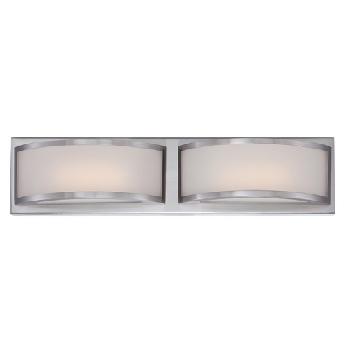 Modern LED Bathroom Light in Brushed Nickel by Nuvo Lighting