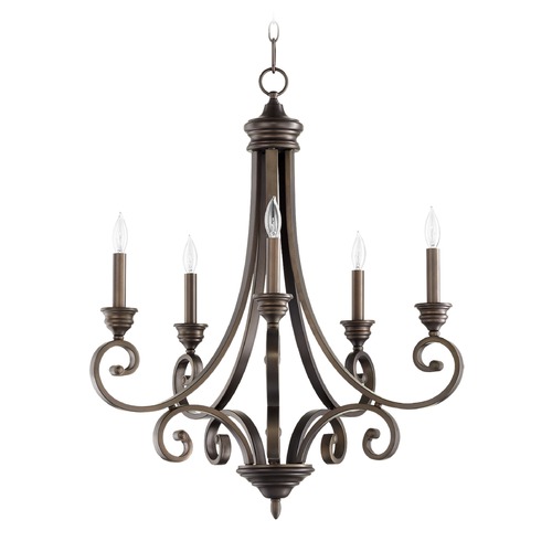 Quorum Lighting Bryant Oiled Bronze Chandelier by Quorum Lighting 6054-5-86