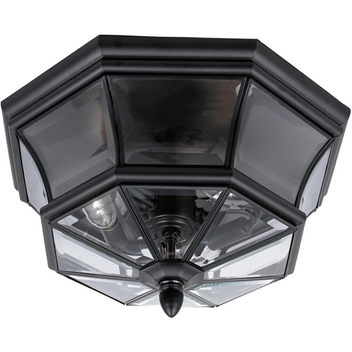 Newbury Flush Mount in Mystic Black by Quoizel Lighting