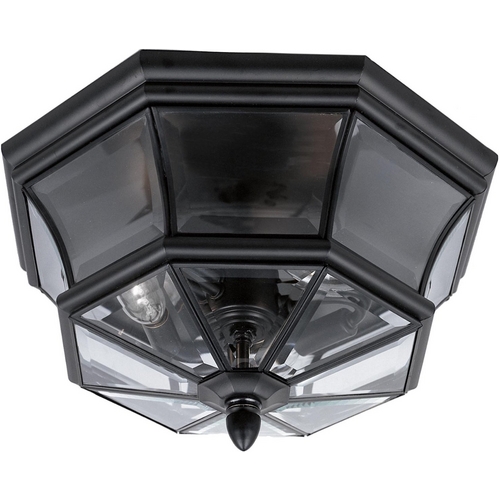 Quoizel Lighting Newbury Flush Mount in Mystic Black by Quoizel Lighting NY1794K