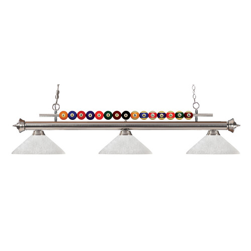 Z-Lite Shark Brushed Nickel Billiard Light by Z-Lite 170BN-AWL14