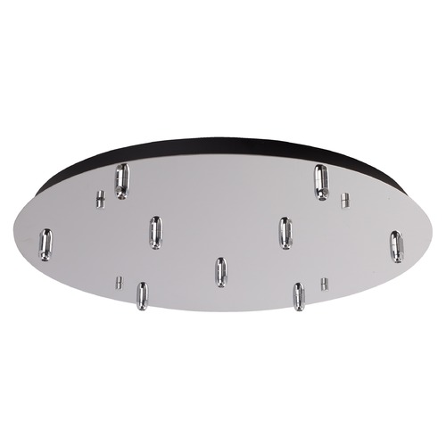 Multi-Port Canopy Chrome Ceiling Adaptor by Kuzco Lighting