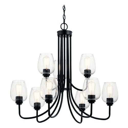 Kichler Lighting Valserrano 31.75-Inch Black Chandelier by Kichler Lighting 44378BKCS