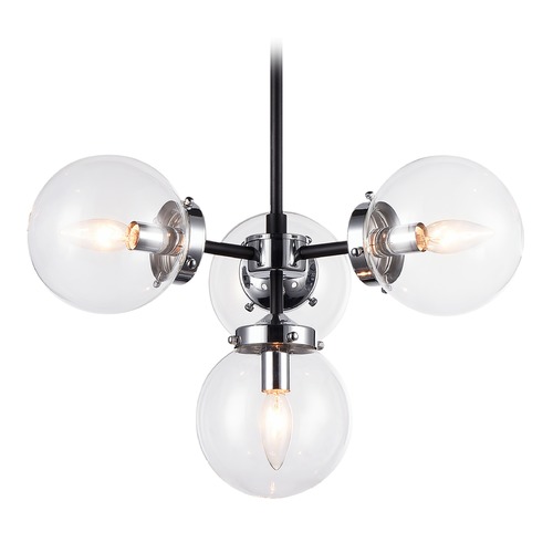 Maru Chrome Pendant by Matteo Lighting