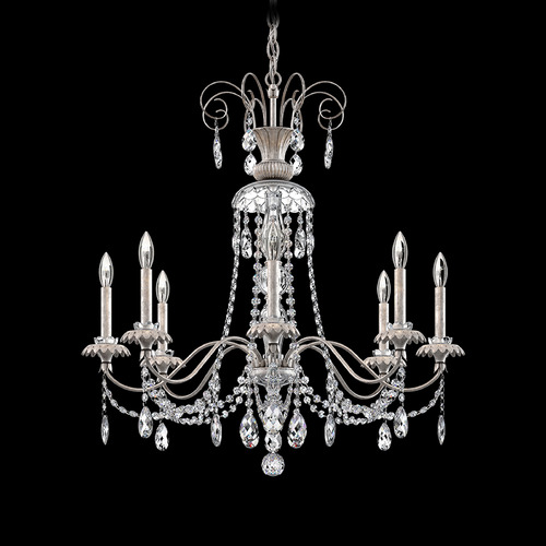 Helenia Antique Silver Crystal Chandelier by Schonbek Lighting