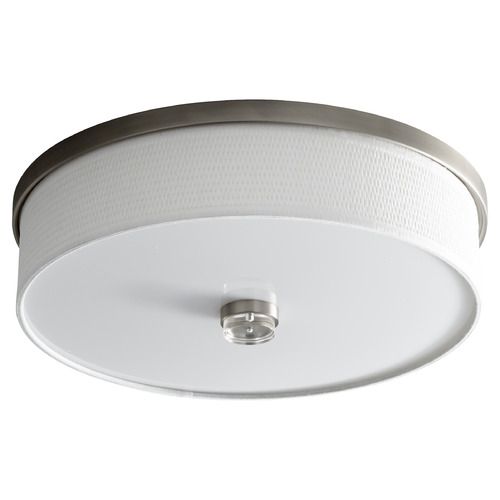 Oxygen Echo 14.5-Inch LED Flush Mount in Satin Nickel by Oxygen Lighting 3-694-24