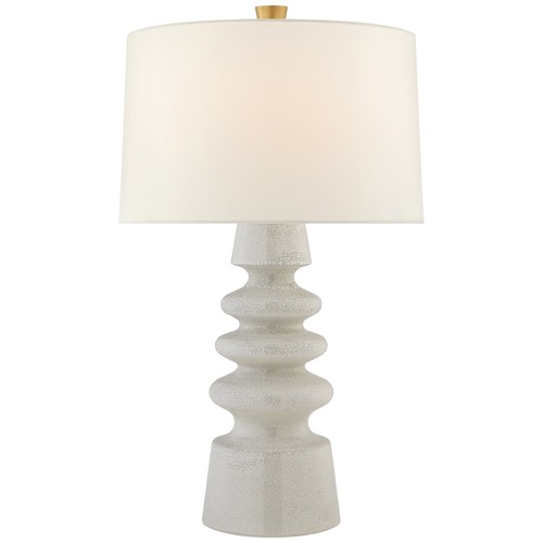 Visual Comfort Signature Collection Julie Neill Andreas Table Lamp in White Crackle by Visual Comfort Signature JN3608WTCL