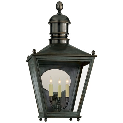 Visual Comfort Signature Collection E.F. Chapman Sussex Large Wall Lantern in Bronze by Visual Comfort Signature CHO2036BZ